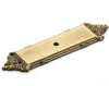 Schaub Symphony Elegance Versailles Solid Brass Knob Backplate 4-1/4" Overall Length