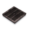 RainBird DG12SFB - 12 inch Plastic Square Flat Drainage Grate - Black