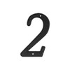  Deltana Hardware 4" NUMBERS ZINC DIE-CAST FLAT BLACK FINISH 