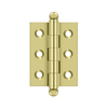 Deltana CH2015 SERIES SOLID BRASS 2" X 1-1/2" CABINET HINGES WITH BALL TIPS