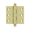 Deltana CH2020 SERIES SOLID BRASS 2" X 2" CABINET HINGES WITH BALL TIPS