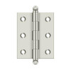 Deltana Hardware Deltana CH2520 SERIES SOLID BRASS 2-1/2" X 2" CABINET HINGES WITH BALL TIPS 