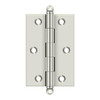 Deltana Hardware Deltana CH3020 SERIES SOLID BRASS 3" X 2" CABINET HINGES WITH BALL TIPS 