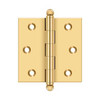 Deltana Hardware Deltana CH2525 SERIES SOLID BRASS 2-1/2" X 2-1/2" CABINET HINGES WITH BALL TIPS 