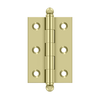 Deltana CH2517 SERIES SOLID BRASS 2-1/2" X 1-11/16" CABINET HINGES WITH BALL TIPS
