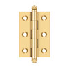 Deltana Hardware Deltana CH2517 SERIES SOLID BRASS 2-1/2" X 1-11/16" CABINET HINGES WITH BALL TIPS 