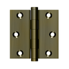 Deltana DSB3 SERIES SOLID BRASS 3" X 3" SQUARE HINGE