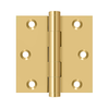 Deltana DSB3 SERIES SOLID BRASS 3" X 3" SQUARE HINGE