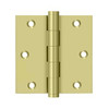 Deltana Hardware Deltana DSB35R SERIES SOLID BRASS 3-1/2" X 3-1/2" SQUARE HINGE 