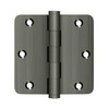 Deltana Hardware Deltana DSB35R4 SERIES SOLID BRASS 3-1/2" X 3-1/2" X 1/4" RADIUS HINGES 