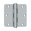 Deltana Hardware Deltana DSB35R4R SERIES SOLID BRASS 3-1/2" X 3-1/2" X 1/4" RADIUS HINGES 