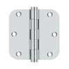 Deltana DSB35R5 SERIES SOLID BRASS 3-1/2" X 3-1/2" X 5/8" RADIUS HINGES