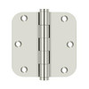 Deltana Hardware Deltana DSB35R5R SERIES RESIDENTIAL SOLID BRASS 3-1/2" X 3-1/2" X 5/8" RADIUS HINGES 