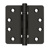 Deltana DSB4R4NB SERIES 4" X 4" X 1/4" RADIUS HINGES, BALL BEARINGS, NON-REMOVEABLE-PIN, SOLID BRASS