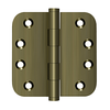 Deltana DSB4R5 SERIES 4" X 4" X 5/8" RADIUS HINGES SOLID BRASS