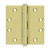 Deltana DSB45 SERIES 4-1/2" X 4-1/2" SQUARE HINGES SOLID BRASS