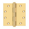 Deltana Hardware Deltana DSB45 SERIES 4-1/2" X 4-1/2" SQUARE HINGES SOLID BRASS 