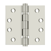 Deltana DSB45B-DSB45NB SERIES 4-1/2" X 4-1/2" SQUARE HINGES BALL BEARINGS SOLID BRASS