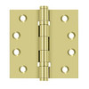 Deltana Hardware Deltana DSB45B-DSB45NB SERIES 4-1/2" X 4-1/2" SQUARE HINGES BALL BEARINGS SOLID BRASS 