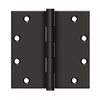 Deltana DSB55 SERIES 5" X 5" SQUARE CORNER HINGE, SOLID BRASS