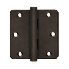 Deltana Hardware DELTANA 3-1/2" X 3-1/2" X 1/4" RADIUS SOLID BRASS HINGES DISTRESSED FINISHES 