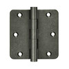 Deltana Hardware DELTANA 3-1/2" X 3-1/2" X 1/4" RADIUS SOLID BRASS HINGES DISTRESSED FINISHES 