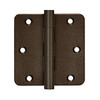 Deltana Hardware DELTANA 3-1/2" X 3-1/2" X 1/4" RADIUS SOLID BRASS HINGES DISTRESSED FINISHES 
