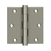 DELTANA DSB35 3-1/2" X 3-1/2" SQUARE CORNER SOLID BRASS HINGES DISTRESSED FINISHES