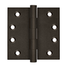 DELTANA DSB4 4" X 4" SQUARE HINGES DISTRESSED FINISHES SOLID BRASS