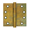 Deltana Hardware DELTANA DSB4 4" X 4" SQUARE HINGES DISTRESSED FINISHES SOLID BRASS 