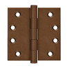 Deltana Hardware DELTANA DSB4 4" X 4" SQUARE HINGES DISTRESSED FINISHES SOLID BRASS 