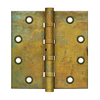 DELTANA DSB45 4-1/2" X 4-1/2" SQUARE HINGES DISTRESSED FINISHES SOLID BRASS