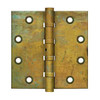 Deltana Hardware DELTANA DSB45 4-1/2" X 4-1/2" SQUARE HINGES DISTRESSED FINISHES SOLID BRASS 