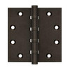 Deltana Hardware DELTANA DSB45 4-1/2" X 4-1/2" SQUARE HINGES DISTRESSED FINISHES SOLID BRASS 