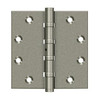 Deltana Hardware DELTANA DSB45 4-1/2" X 4-1/2" SQUARE HINGES DISTRESSED FINISHES SOLID BRASS 