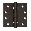 Deltana Hardware DELTANA DSB4NB 4" X 4" SQUARE HINGES NRP, BALL BEARINGS (PAIR) DISTRESSED FINISHES SOLID BRASS 