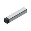 Deltana Hardware Deltana BDSS40 4" MODERN SQUARE BASEBOARD BUMPER, SOLID BRASS 