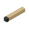 Deltana Hardware Deltana BDSS40 4" MODERN SQUARE BASEBOARD BUMPER, SOLID BRASS 