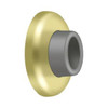 Deltana Hardware Deltana WB250 WALL MOUNT CONCAVE FLUSH BUMPER, 2-1/2" DIAMETER SOLID BRASS 