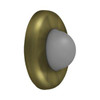 Deltana Hardware Deltana WBC250 WALL MOUNT CONVEX FLUSH BUMPER, 2-1/2" DIAMETER SOLID BRASS 