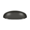 Deltana Hardware Deltana K407 ELONGATED SHELL PULL 4-1/2" SOLID BRASS 