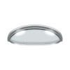 Deltana Hardware Deltana K407 ELONGATED SHELL PULL 4-1/2" SOLID BRASS 