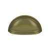 Deltana Hardware Deltana K43 OVAL SHELL CUP PULL 3-1/2" SOLID BRASS 