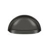 Deltana Hardware Deltana K43 OVAL SHELL CUP PULL 3-1/2" SOLID BRASS 