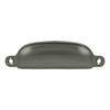 Deltana Hardware Deltana SHP29 EXPOSED SCREWS SHELL PULL 4-1/8"OAL -3-5/8" C to C SOLID BRASS 