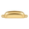 Deltana Hardware Deltana SHP29 EXPOSED SCREWS SHELL PULL 4-1/8"OAL -3-5/8" C to C SOLID BRASS 