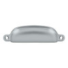 Deltana Hardware Deltana SHP29 EXPOSED SCREWS SHELL PULL 4-1/8"OAL -3-5/8" C to C SOLID BRASS 