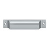 Deltana Hardware Deltana SHP40 EXPOSED SCREWS RECTANGULAR SHELL PULL 4-1/2" OAL- 4" C To C SOLID BRASS 