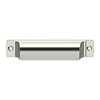 Deltana Hardware Deltana SHP40 EXPOSED SCREWS RECTANGULAR SHELL PULL 4-1/2" OAL- 4" C To C SOLID BRASS 