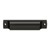 Deltana Hardware Deltana SHP40 EXPOSED SCREWS RECTANGULAR SHELL PULL 4-1/2" OAL- 4" C To C SOLID BRASS 